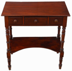 Antique Victorian C1850 mahogany desk or writing table