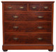 Antique fine quality large Victorian C1900 flame mahogany chest of drawers