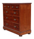Antique fine quality large Victorian C1900 flame mahogany chest of drawers