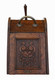 Antique quality carved Pollard oak perdonium coal scuttle box or cabinet C1905