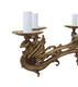 Large antique vintage 8 lamp/ arm ormolu brass chandelier FREE DELIVERY