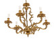Antique Vintage 6 lamp / arm ormolu brass chandelier FREE DELIVERY
