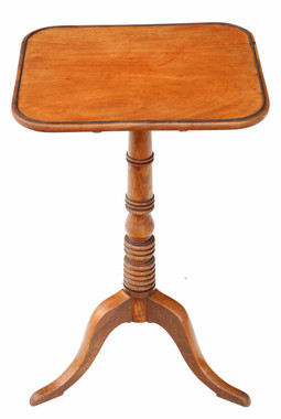 Antique quality Georgian mahogany tilt top wine or side table C1800