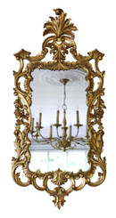 Antique impressive large fine quality reproduction gilt wall mirror