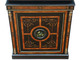 Antique fine quality amboyna and ebonised 2-part pier display cabinet Aesthetic