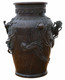 Antique fine quality Japanese 19th Century bronze vase C1850.