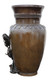 Antique large fine quality Japanese 19th Century Meiji period bronze vase dragon