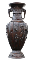 Antique quality Japanese bronze vase Meiji period