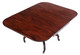Antique fine quality Regency C1825 Cuban mahogany drop leaf dining table