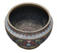 Antique large quality Chinese bronze cloisonne planter bowl Late 19th Century