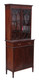 Antique fine quality Georgian revival mahogany glazed bookcase on cupboard C1890