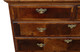 Antique Georgian 18C oyster walnut and fruitwood chest of drawers