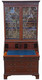 Antique fine quality William IV mahogany glazed bureau bookcase C1835