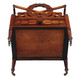 Antique fine quality Regency C1825 mahogany Canterbury magazine rack