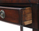 Antique fine quality 19th Century mahogany bow front writing desk dressing table