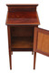 Antique fine quality Edwardian C1910 inlaid mahogany bedside table cupboard
