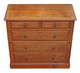 Antique fine quality Victorian C1895 decorated ash chest of drawers