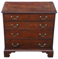 Antique quality Georgian 18th century mahogany chest of drawers C1790