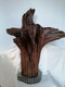 One off fine quality artist created mystical tree root sculpture crystals stainless base