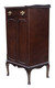 Antique Edwardian C1910 mahogany music cabinet cupboard