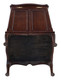 Antique Edwardian C1910 mahogany music cabinet cupboard