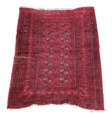 Vintage/retro wool rug roughly 4'8" x 3'4" Eastern