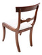 Antique fine quality set of 6 (4 +2) Regency Cuban mahogany dining chairs 19th Century C1825