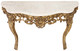 Antique large fine quality gilt and marble console table