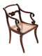 Antique fine quality Regency elbow, carver or desk chair C1825