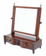 Antique quality Regency C1825 mahogany serpentine dressing table swing mirror