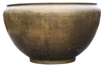 Antique large quality Oriental Japanese Chinese bronze Jardiniere planter bowl C1930