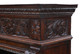 Antique large fine quality 19th Century carved oak glazed bookcase C1895