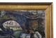 Large oil on canvas Painting Artwork by Pierre Peltier 1927 Vintage Antique Cityscape