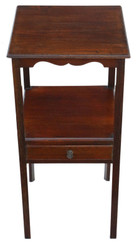 Antique fine quality Georgian 19th Century mahogany bedside table chest washstand