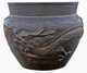 Antique fine quality large Oriental Japanese bronze Jardinière planter bowl censor Meiji Period 19th Century Dragon