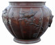 Antique Oriental Japanese large fine quality bronze planter jardinière bowl censor Meiji Period 19th Century