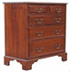 Antique heavy quality Georgian style oak chest of drawers reproduction