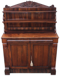 Antique Regency William IV 19C rosewood chiffonier sideboard 