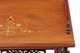 Antique Victorian inlaid walnut Canterbury magazine rack side table