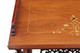 Antique Victorian inlaid walnut Canterbury magazine rack side table