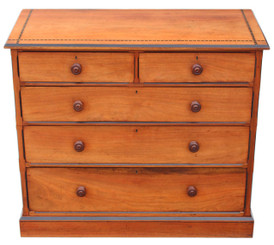 Antique quality Late Victorian Aesthetic ash chest of drawers