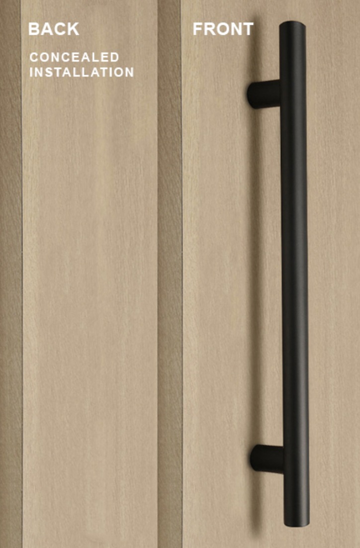Pro-Line Series - One-Sided Ladder Pull Handle Matte Black