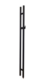 Pro-Line Series: 60" Locking Ladder Pull Handle - Back-to-Back, Matte Black Powder Coated Finish, 316 Exterior Grade Stainless Steel Alloy