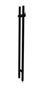 Pro-Line Series: 48" Locking Ladder Pull Handle - Back-to-Back, Matte Black Powder Coated Finish, 316 Exterior Grade Stainless Steel Alloy