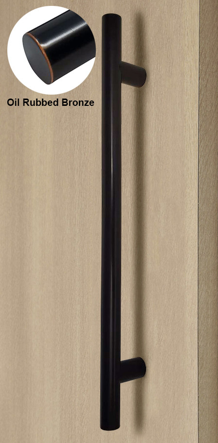 8” Ladder Pull Handle In Oil Rubber Bronze