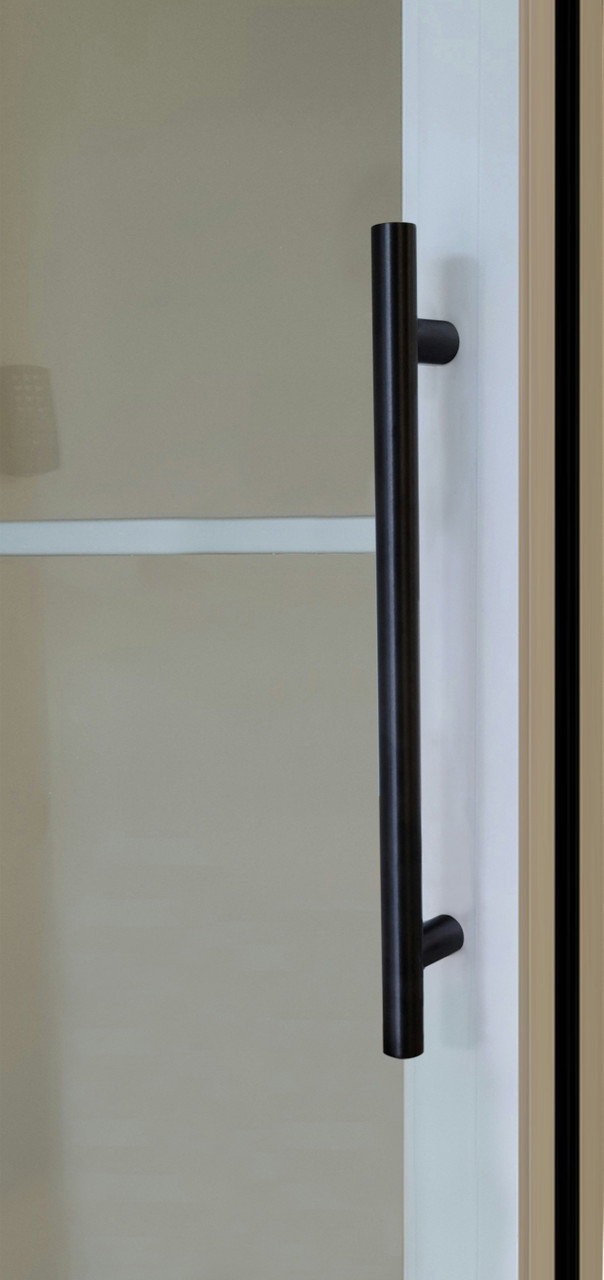Black Ladder Style Anodized Aluminum Door Handles & Pull