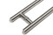 Close-up Ladder Pull Handle - Back-to-Back (Brushed Satin Stainless Steel Finish)