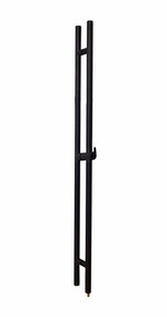 Pro-Line Series: 84" Locking Ladder Pull Handle - Back-to-Back, Matte Black Powder Coated Finish, 316 Exterior Grade Stainless Steel Alloy