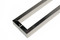 Close-up 1.5" x 1" Rectangular Pull Handle - Back-to-Back (Polished Stainless Steel Finish)