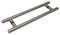 Pro-Line Series:  Ladder Pull Handle - Back-to-Back, Brushed Satin US32D/630 Finish,  316 Exterior Grade Stainless Steel Alloy